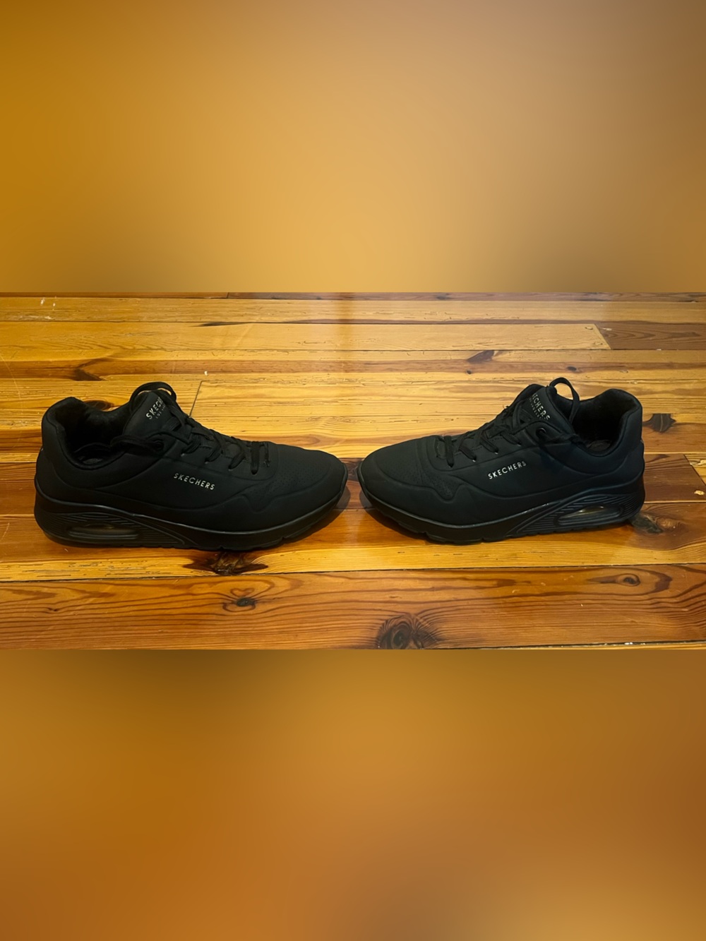 Skechers Women's Black Athletic Shoes - Picture 4 of 7